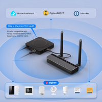 Yago Zigbee 3.0 PoE Gateway Hub Dongle pour Home Assistant, Tuya, SmartLife, antennes doubles 5dBi, puce ESP32+CC2652P, port Ethernet RJ45