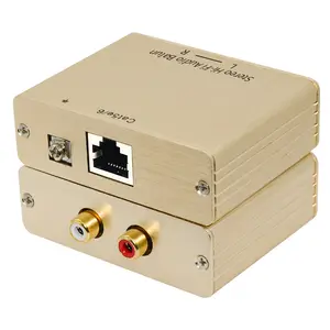 Analog Stereo HI-FI RCA RL Audio Balun Extender Over UTP Cat5e RJ45 1000 meter Passive 20 Hz to 20 KHz