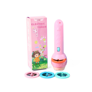 Trẻ em giáo dục đồ chơi phim hoạt hình Torch đèn Đồ chơi đèn pin chiếu bé ngủ Câu Chuyện cuốn sách Đèn pin chiếu - Product Image 4