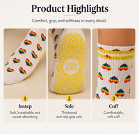 Chaussettes de Pilates et de yoga antidérapantes personnalisées avec logo, design en tricot ras du cou, chaussettes en coton avec grip pour la remise en forme en intérieur, chaussettes antidérapantes, service OEM