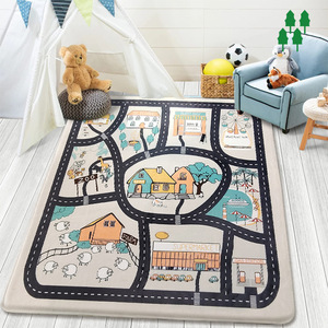 <span class=keywords><strong>Tapis</strong></span> pour enfants carte de jeu de <span class=keywords><strong>route</strong></span> ville trafic éducatif zone de jeu d'apprentissage antidérapant <span class=keywords><strong>tapis</strong></span> pour enfants chambre salle de classe - Product Image 2