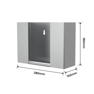 Porte-papier toilette mural moderne FANDA en acier inoxydable 304 brossé, pack simple, écologique, pour toilettes publiques - Product Image 6