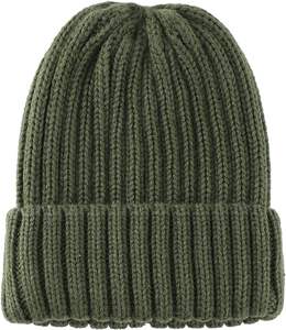 ABI หมวกบีนนี่ถักแบบมีกระดุมข้อมือ, หมวกสกีอะคริลิคยืดได้สำหรับฤดูหนาว - Product Image 5