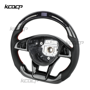 Volant LED en fibre de carbone personnalisé pour Benz W205 C260 <span class=keywords><strong>C300</strong></span> W204 GLA GLC E63 S63 G500 GLE GLS G65 GT C200 - Product Image 3