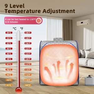 Sauna de Vapor Portátil Plegable para el Hogar con Estufa, Venta al por Mayor Directa de Fábrica, OEM ODM Personalizado para el Cuidado de la Piel y Ayuda para Dormir - Product Image 4