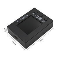 أداة فحص للكشف عن درجة حرارة الكاميرا الحرارية MLX90640 بشاشة LCD رقمية DIY