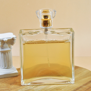 عطر عالي الجودة 85 مربع مربع من الزجاج المسطح بألوان شفافة صندوق غطاء لولبي بحجم 15 رقبة لاستخدام الناشر - Product Image 2