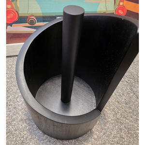 Portarrollos de Papel de Cocina de Madera para Encimera con Base Redonda y Soporte de Hierro - Product Image 4