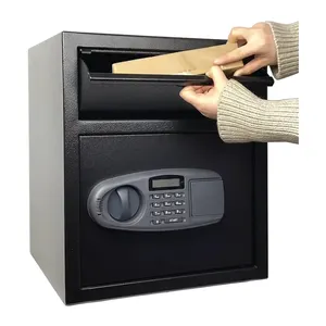 CE ROHS steel digital keypad money depository cash vault drop safe box