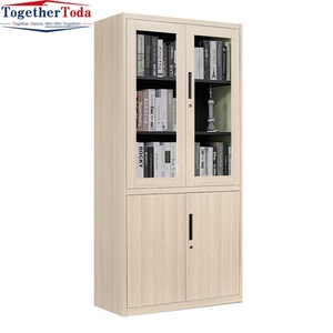 Armoire de classement de bureau moderne en acier réglable avec grande capacité de rangement pour usage domestique et commercial - Product Image 1