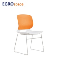 Chaise de bureau moderne EGROspace à roulettes pour salle d'attente, réunion, formation et visiteurs