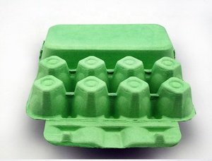 8 Lỗ Trứng Carton Phân Hủy Sinh Học Bao Bì Các Tông Giấy Bột Giấy Trứng Hộp - Product Image 2