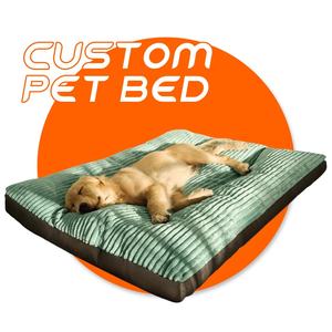 Luxus benutzer definierte Haustier Hund Matte Bett Design Logo Muster angepasst flauschige niedrige Moq riesige Winter ökologische Katze Haustier Pad Bett für Hunde - Product Image 1