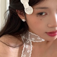 Luxuriöse Sternblumen-Ohrstecker aus versilbertem Kupfer für Damen – Trendiges Geschenk mit elegantem High-End-Gefühl