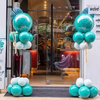 Support de colonne de ballons de sol, hauteur réglable de 6,6 pieds, support de ballons, tour, pilier avec télescopique en métal réutilisable pour la décoration de fête