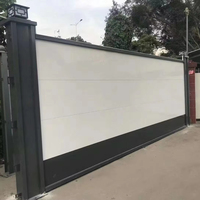 Valla DE SEGURIDAD DE PVC de diseño 3D moderno, enrejado de eslabones de cadena de hierro forjado, postes de agujero cuadrado de 2m, tapas de poste plano, entrada de plástico para granja