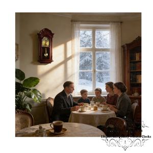 Horloge murale à pendule <span class=keywords><strong>GRAND</strong></span>-PÈRE ÉLÉGANTE. CLASSIQUE. VINTAGE. Notre Horloge à Pendule en Bois de Vérone Premium - Product Image 2