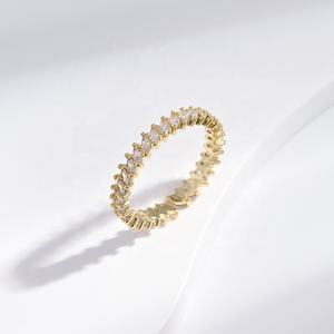 custom 925 plata sterling <b>silver</b> jewelry geometric 14k gold <b>ring</b> fashion gold plated minimalist <b>stacking</b> stone <b>rings</b> for women - Product Image 2