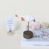 Ornement de bureau rustique en bois Chong Duck, décoration transfrontalière, vente en gros pour marchés nocturnes, personnalisation