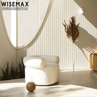 WISEMAX Fauteuil de loisirs en peluche à la mode, décoration de salon simple style italien et français, canapé d'hôtel et villa