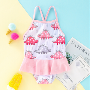 <span class=keywords><strong>Maillot</strong></span> <span class=keywords><strong>de</strong></span> <span class=keywords><strong>bain</strong></span> une pièce rayé imprimé à volants pour petites filles <span class=keywords><strong>de</strong></span> 1 à 7 ans, couleurs vives - Product Image 4