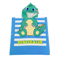 Serviette à capuche douce pour enfant, anti-choc, pour le bain, la plage, la piscine, la maison, imprimé animal de dessin animé, super absorbante, utilisation en salle de bain