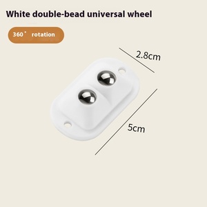 Silent Puley Mobile Base Free Drilling Sliding Ball Bearing Wheel Steel Ball Universal Wheel Stock Now Available Source <strong>Plastic</strong> - Product Image 5