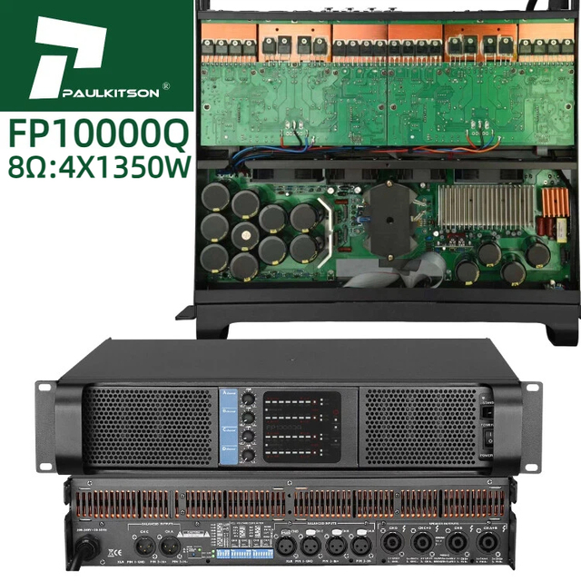 Paulkitson FP10000q Amplifiers Class TD 4 Channel Professional Audio Power Amplifier Subwoofer Sound Equipment Amplifier Speaker