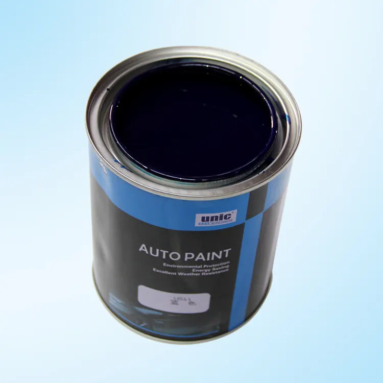Qingyuan-pintura de coche de color azul, recubrimiento fuerte tecnología Co., Ltd. (SCC), Auto reacabado marca UNIC 1K efecto metálico Basecoat