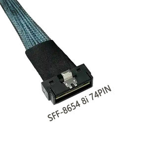 Cable PCI-E Ultraport SlimSAS SFF-8654 8i a 2*Oculink Dual SFF8611 SAS de 0.5M - Product Image 2