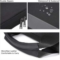 Mince personnalisé étanche pochette pour ordinateur portable organisateur porte-documents pour hommes femmes Durable Polyester élégant fronde pour voyage d'affaires