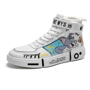 Zapatillas Deportivas Blancas de Caña Alta con Diseño de Anime de Tom y Jerry, para Parejas y Estudiantes, al por Mayor - Product Image 4