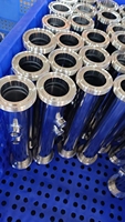 Collecteur de refroidissement liquide sanitaire en acier inoxydable à raccordement Tri-Clamp avec connexion TC ou filetée