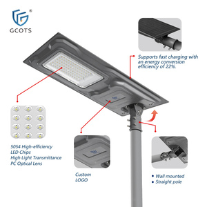 Lámparas Solares de Alta Luminosidad para Exteriores, 150lm/w, Ultrafinas, IP65, Impermeables, Todo en Uno, para Jardín, Patio, Carretera, SL-AIO- - Product Image 3