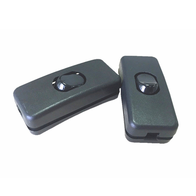 303 Double Pole Cord in Line Switch with Black Color
