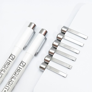 Stylos surligneurs Bview Art blancs de haute qualité, stylo pinceau, design unique, blanc foncé, à base d'eau, pour le <span class=keywords><strong>dessin</strong></span> artistique - Product Image 2