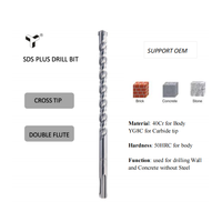 Foret de centrage à double cannelure 40Cr, finition sablée, 3mm/4mm/5mm/6mm/8mm/10mm/12mm/14mm/16mm/18mm/20mm, avec étui de rangement pour perçage