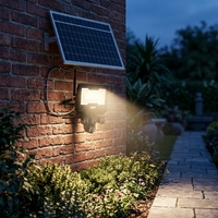 Système de Caméra de Sécurité Solaire LED 600W pour Éclairage Public, Surveillance de Jardin IP66, Batterie ABS Certifiée ROHS, Garantie 1 An, 6000K