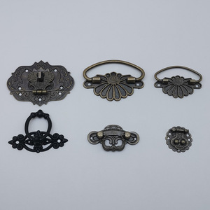 Retro Metal <b>Bag</b> Handles Vintage Style Copper Color Hardware Accessories for DIY <b>Bags</b> and Boxes High Quality - Product Image 3