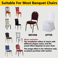 Housse de chaise d'hôtel unie, sur mesure, en spandex, fabricant OEM pour la décoration de banquets et mariages de luxe