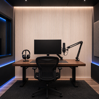 Panneaux acoustiques en lattes de bois Akupanel, panneaux muraux insonorisants pour salle de concert, opéra, scène, décoration intérieure