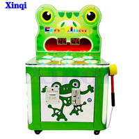 Jeu d'arcade à monnayeur économique pour enfants, type 'Whack-a-Mole' et 'Frog Jump', avec système de récompense par tickets