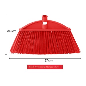 <span class=keywords><strong>Balai</strong></span> à cheveux en plastique domestique rouge une génération de <span class=keywords><strong>balai</strong></span> de nettoyage intérieur en laine douce élargi en soie de <span class=keywords><strong>glace</strong></span> matériel PET en bois de poche - Product Image 2