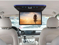 13.3 pouces de large IPS LCD écran stéréo MP5 lecteur rabattable toit montage moniteur télécommande 1920*1080 connexion USB 12V