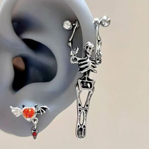 <span class=keywords><strong>Rise</strong></span> of the <span class=keywords><strong>Dead</strong></span> ~ Boucles d'oreilles polyvalentes style punk Dark Skeleton, design de niche - Product Image 1