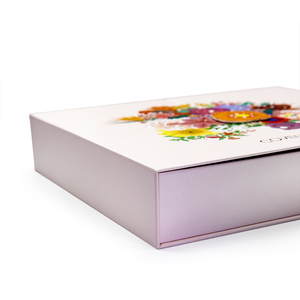 Luxury Cardboard Paper <b>Boxes</b> with Flower Deco Custom Logo Rigid <b>Gift</b> Cardboard Fold <b>Boxes</b> - Product Image 4