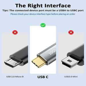 <b>Usb</b> 3.1 Type <b>C</b> Data <b>Cable</b> Nylon Braided Aluminum Alloy 0.5m For Mobile Phone - Product Image 5
