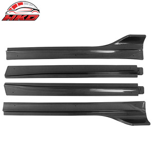Jupes latérales style IKON V3 en fibre de carbone brillante pour Tesla Model Y 2020-2025 - Product Image 2