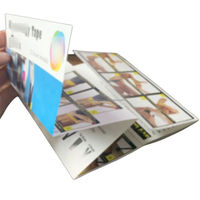 Dépliant personnalisé double face découpé à l'emporte-pièce impression de brochure couleur papier pli en accordéon impression de brochure