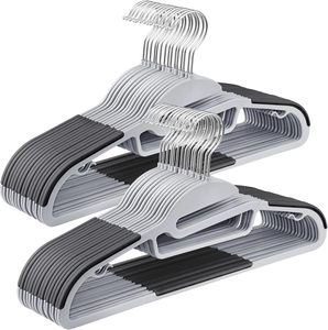 Perchas Flexibles Antideslizantes de ABS+Hierro de Alta Calidad para Trajes, Abrigos y Ropa, Ideales para Tiendas y Armarios - Product Image 1